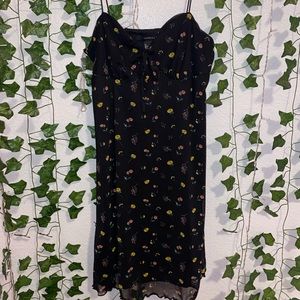 black floral dress